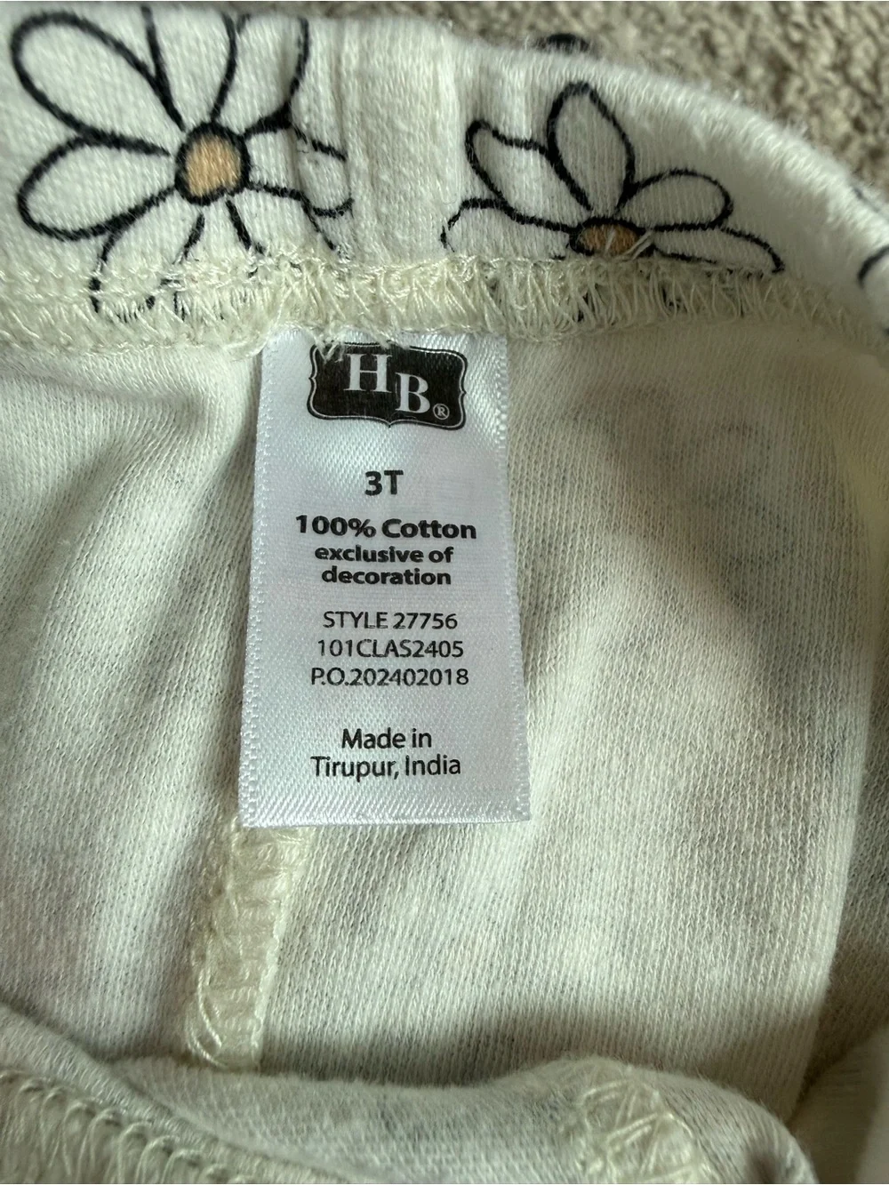 Hudson Baby Tan Polka Dot Long Sleeve Top & Cream Floral Pants Pajama Set